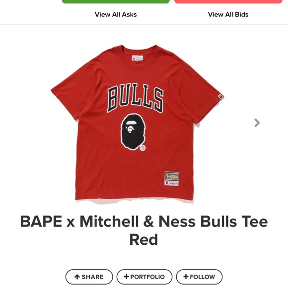 Bape x Mitchell & Ness bulls tee - Picture 6 of 6